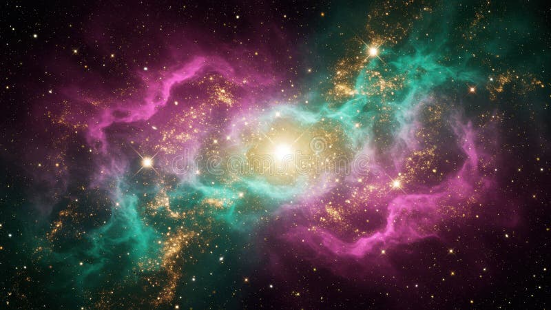 Kosmischer Nebel - KI-generiert vektor abbildung