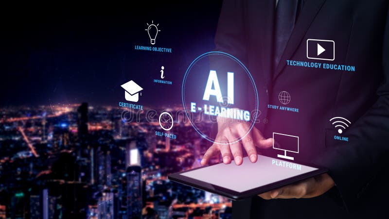 KI im E-Learning für personalisierte Online-Bildung – Motiv stockbilder