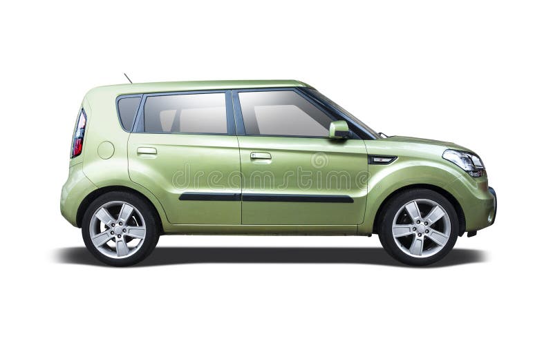 Kia Soul side view isolated on white background stock photos