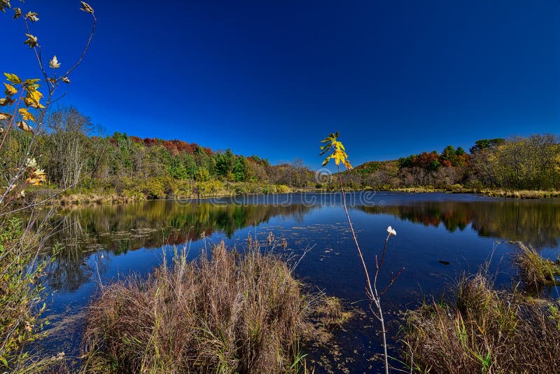 Kickapoo River Valley in the Kickapoo Valley Preserve Stock Photo