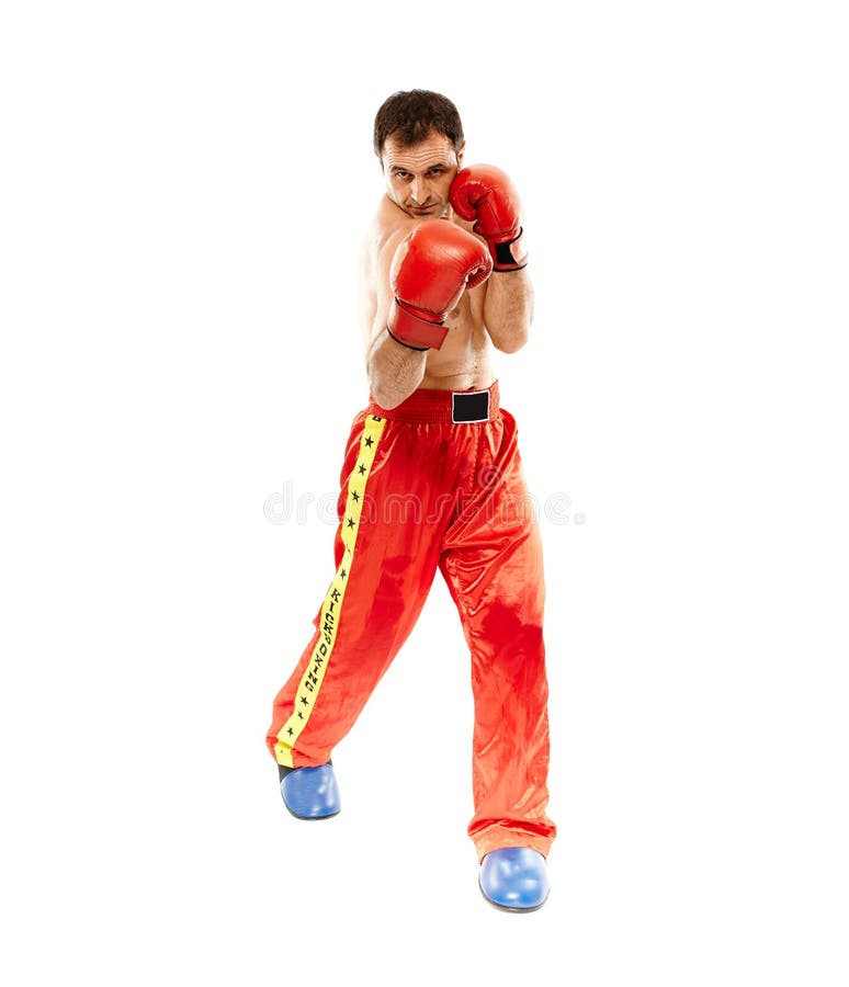 Kickboxer Executing A Split Stock Photo Image of karate, kickbox