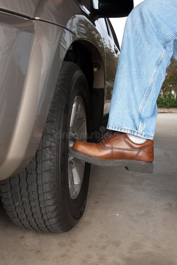 Kicking the tire stock photo. Image of testing, kicking 15665846
