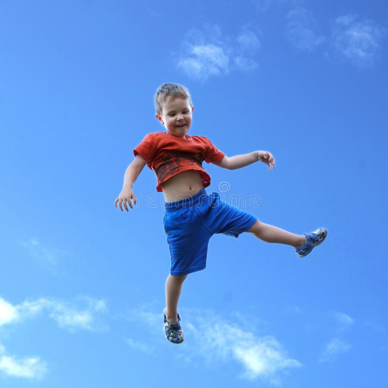 Kid in the air stock image. Image of baby, heaven, childhood 37958997