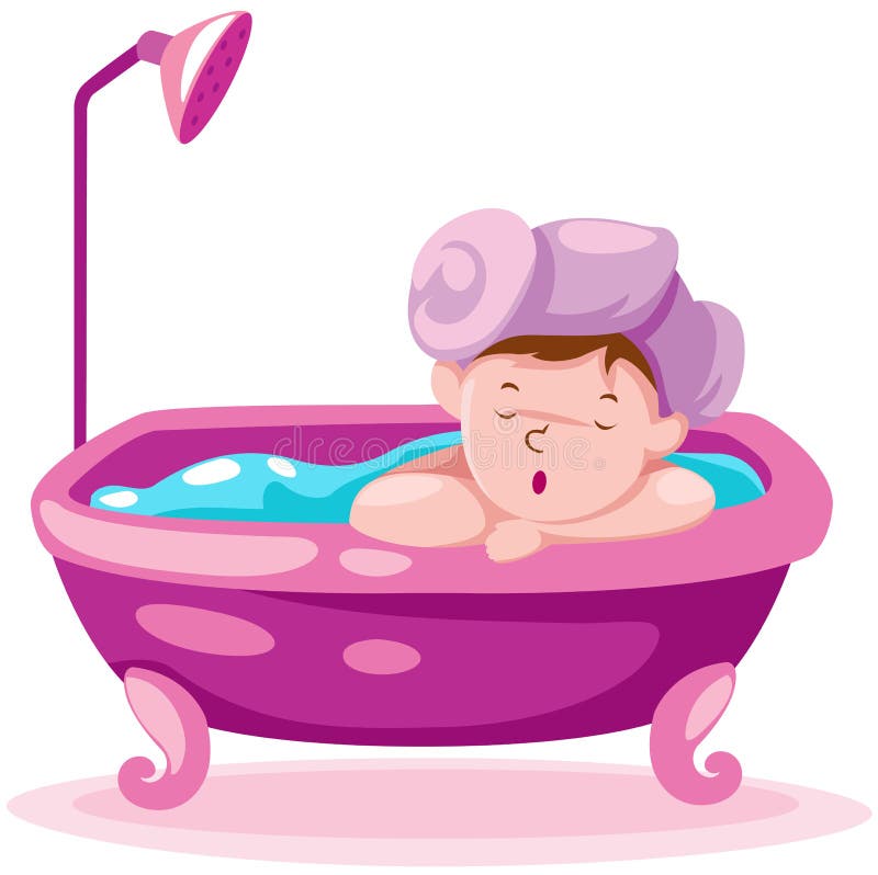 Download Kid in the bathtub stock vector. Illustration of isolated - 22437938
