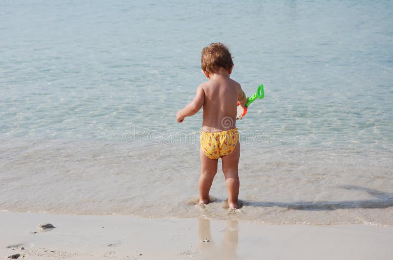 Kid in the beach