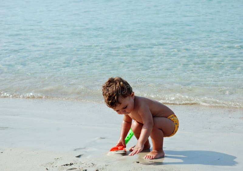 Kid in the beach