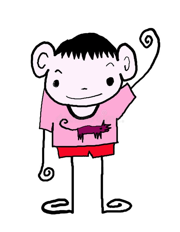 Kid cartoon royalty free illustration