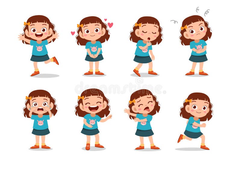 Artist kids children set Royalty Free Vector Image