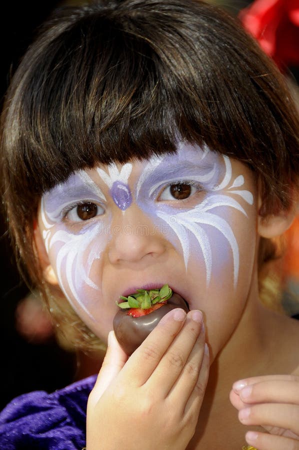 Kid Eating Strawberry