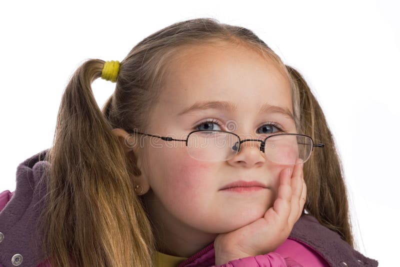 Kid with glasses stock photo. Image of comfortable, lovely 1650264