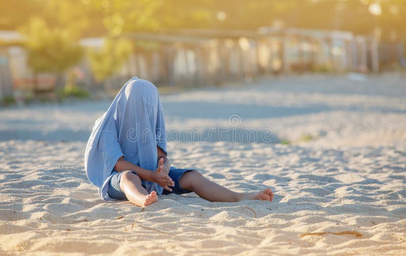 Hiding Kid stock photo