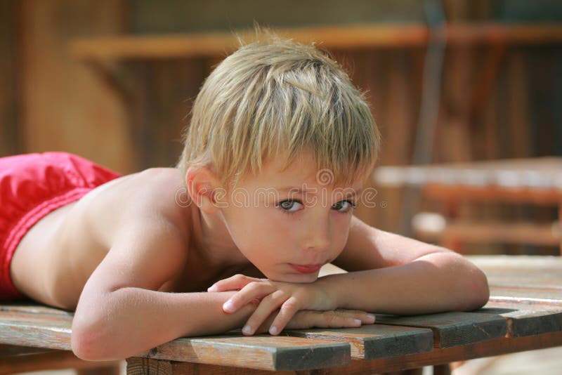 Kid meditating