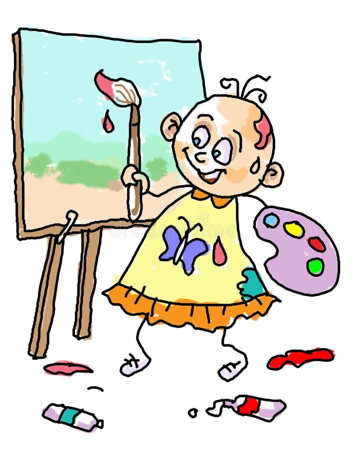 download kid painting on canvas stock illustration image of entertainment 46434236 - Picture For Kid Painting download kid painting on canvas stock illustration image of entertainment 46434236 - Picture For Kid Painting