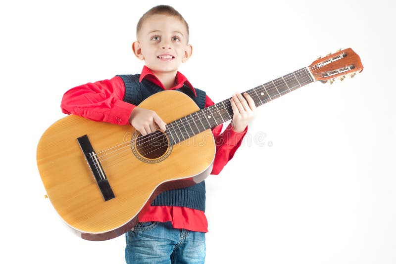 Kid Playing The Guitar Stock Photos Image 17985943
