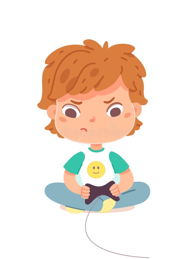 Angry Boy Playing Video Game Stock Illustrations – 49 Angry Boy