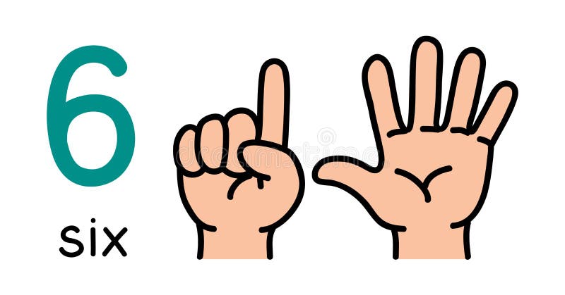 1 kids hand showing number one sign Royalty Free Vector