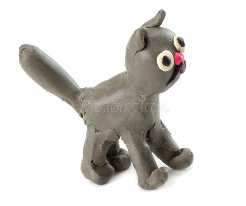 Kid`s Modelling Clay Cat Isolated on White Background Stock Image - Image of animal, craft: 101347619 Kid`s Modelling Clay Cat Isolated on White Background Stock Image - Image of animal, craft: 101347619
