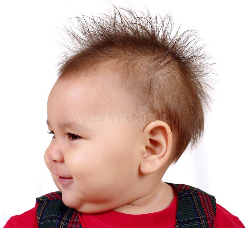 Kid with spiked hair stock image. Image of headshot, view - 18307101 Kid with spiked hair stock image. Image of headshot, view - 18307101