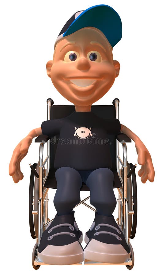 Kid in a wheelchair stock illustration. Illustration of health - 8574580