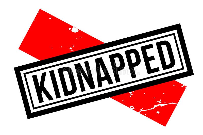 Kidnapped Word Ransom Note Threat Cut Out Letters Stock Illustration ...