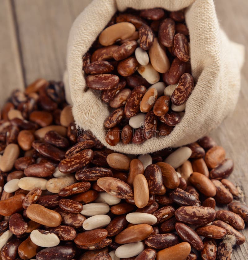 Red Kidney Beans In Sack Bag Stock Photo Image of beluga, kidney