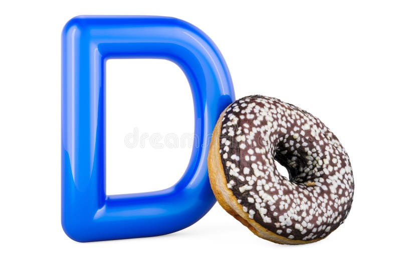 Donut Letter D Stock Illustrations 98 Donut Letter D Stock