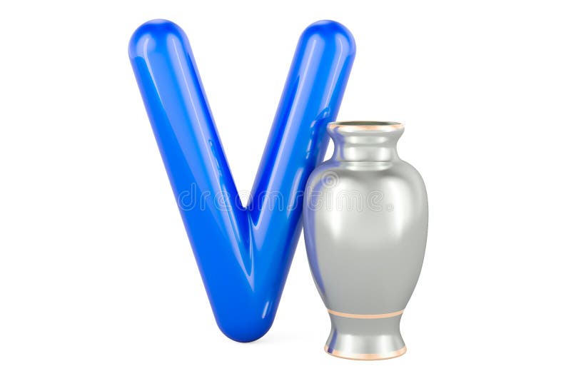 Letter V Vase Stock Illustrations 76 Letter V Vase Stock
