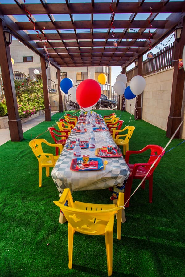 Kids American Theme Birthday Party stock photos Kids American Theme Birthday Party stock photos