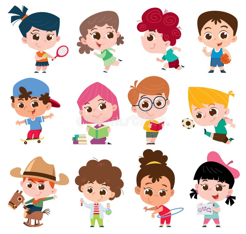 Kids Character Stock Illustrations – 397,586 Kids Character Stock  Illustrations, Vectors & Clipart - Dreamstime