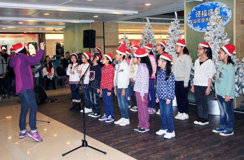 Kids christmas singing event in hong kong