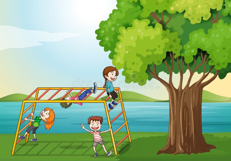 Cartoon Kids Climbing Tree Stock Illustrations 340 Cartoon Kids Climbing Tree Stock