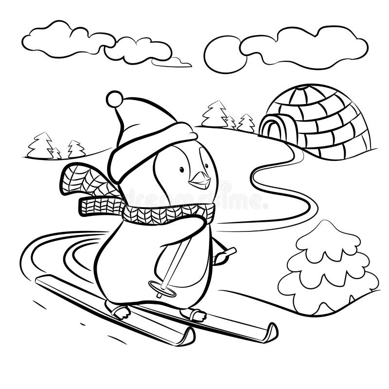 hockey coloring pages penguins