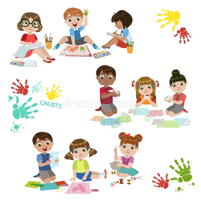 https://thumbs.dreamstime.com/b/kids-creativity-practice-set-colorful-simple-design-vector-drawings-isolated-white-background-71669328.jpg