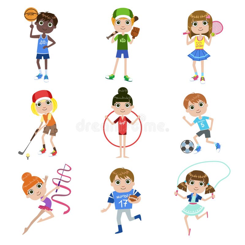 Kids Sports Stock Illustrations – 12,625 Kids Sports Stock