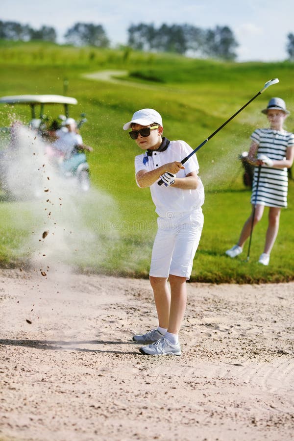 Kids golf competition stock photo. Image of competition 60823202