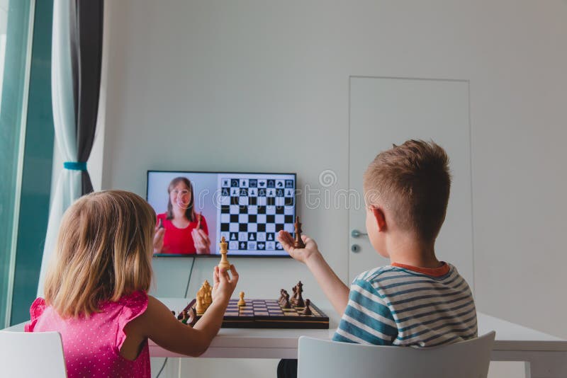 Play Chess Online with Tablet Computer. Online Education, Remote Distance  Learning, Entertainment at Home Stock Image - Image of home, concentration:  210118977