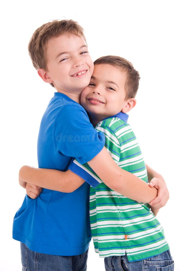 Kids hugging stock image. Image of holding, cheerful, male - 9254665