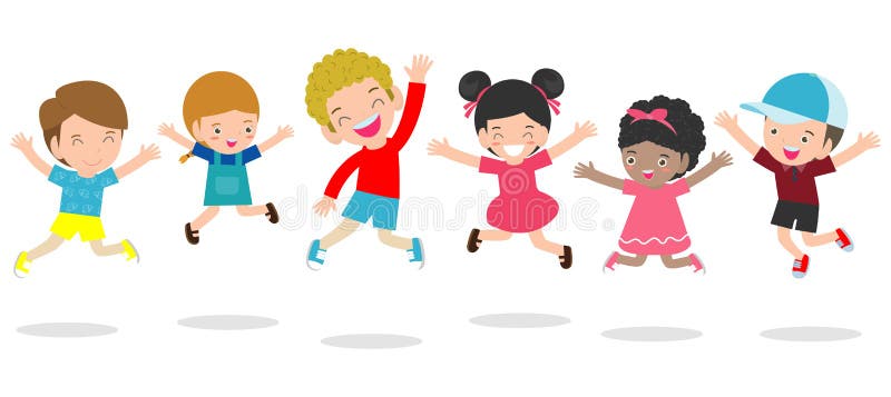 Kids Jumping on the Playground, Children Jump with Joy, Happy Cartoon Child Playing on Background Stock Vector - Illustration of adorable, banner: 139072736 Kids Jumping on the Playground, Children Jump with Joy, Happy Cartoon Child Playing on Background Stock Vector - Illustration of adorable, banner: 139072736