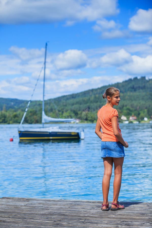 Kids at the lake