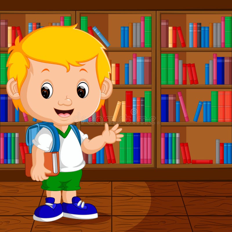 Kids in a Library stock vector. Illustration of cartoon - 89756813 Kids in a Library stock vector. Illustration of cartoon - 89756813