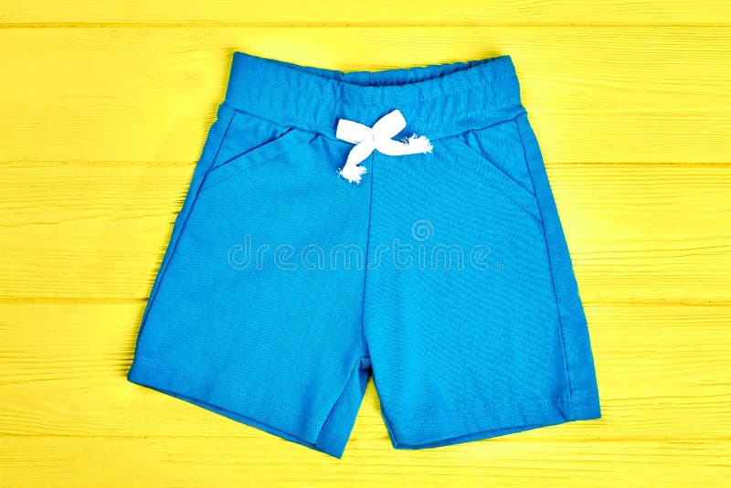 Kids light blue shorts. stock photo. Image of clothes - 99640148