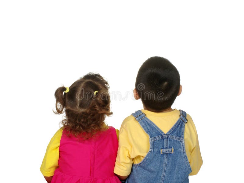 Kids looking up royalty free stock images Kids looking up royalty free stock images