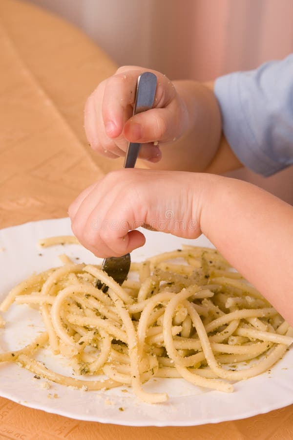 Kids love pasta stock image. Image of healthy, child, tasty - 3765947