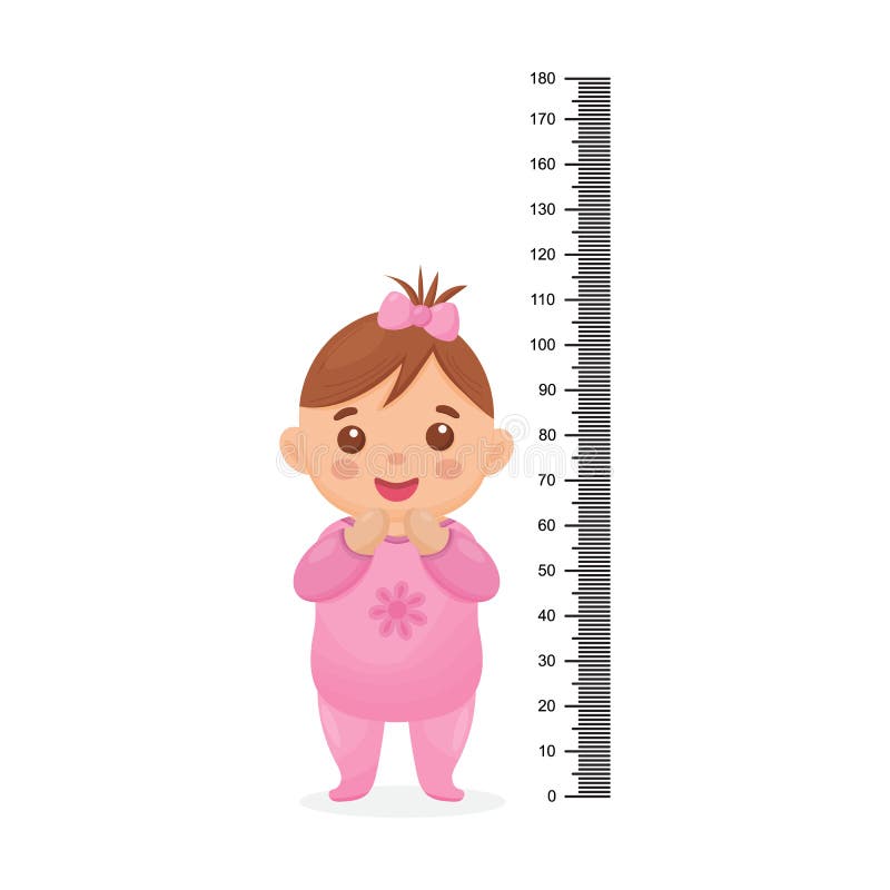 Baby Height Measure Ruler With Cute Cartoon Print Wooden Kids