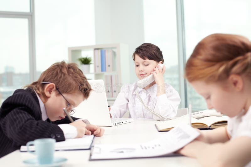 Kids office stock photo. Image of people, place, office - 78185270