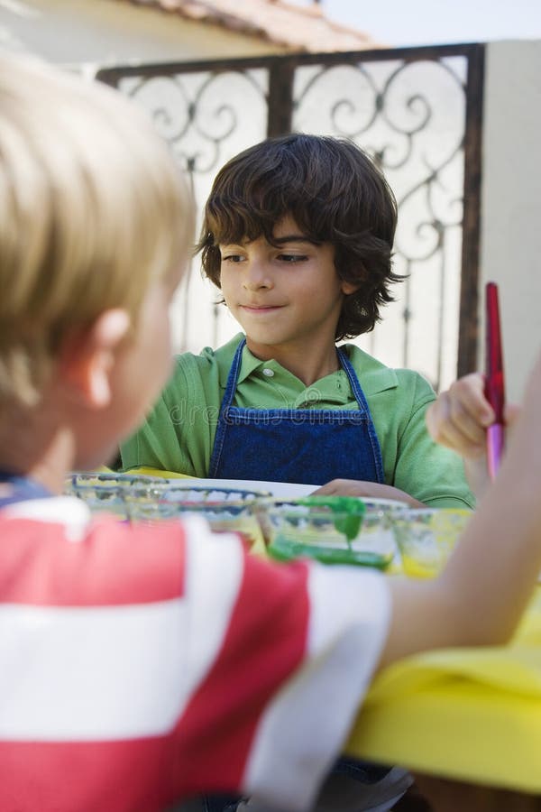 Kids Painting stock photos