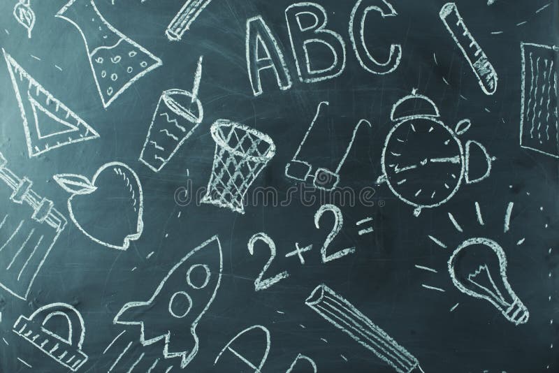 Free Doodle Back To School Chalkboard Desktop Wallpaper