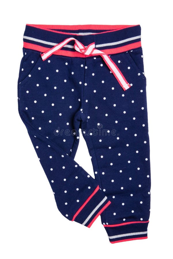 Kids Pants Isolated. a Stylish Fashionable Dark Blue Denim Trousers ...