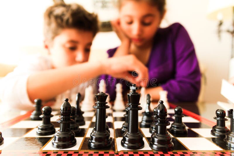 people play chess with time control, Stock Video