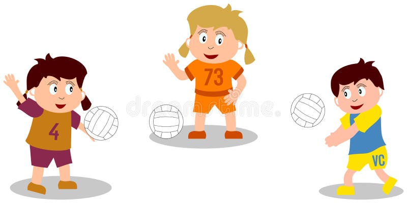 Kids Playing - Volleyball